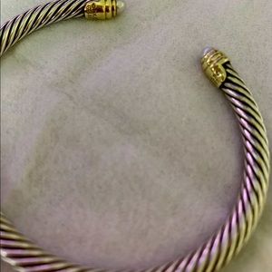 DAVID YURMAN Sterling Silver Pearl Cable Bracelet